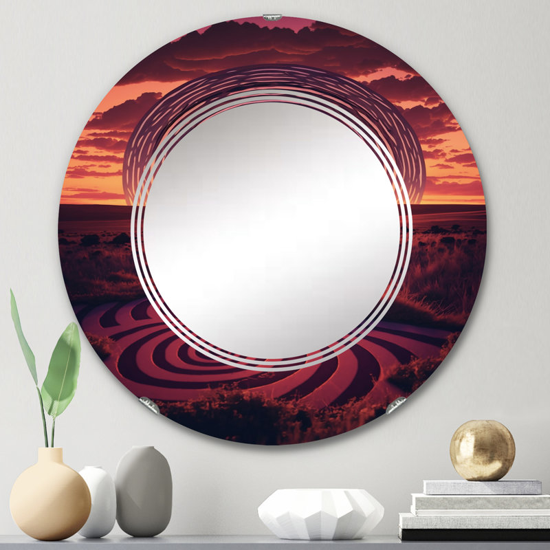 Miroir mural Zelphia, 24 po x 24 po