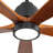 52'' Dimmable Solid Wood Blades Ceiling Fan With Lights And Remote Control Reversible Dc Motor Timer Memory-1783718368