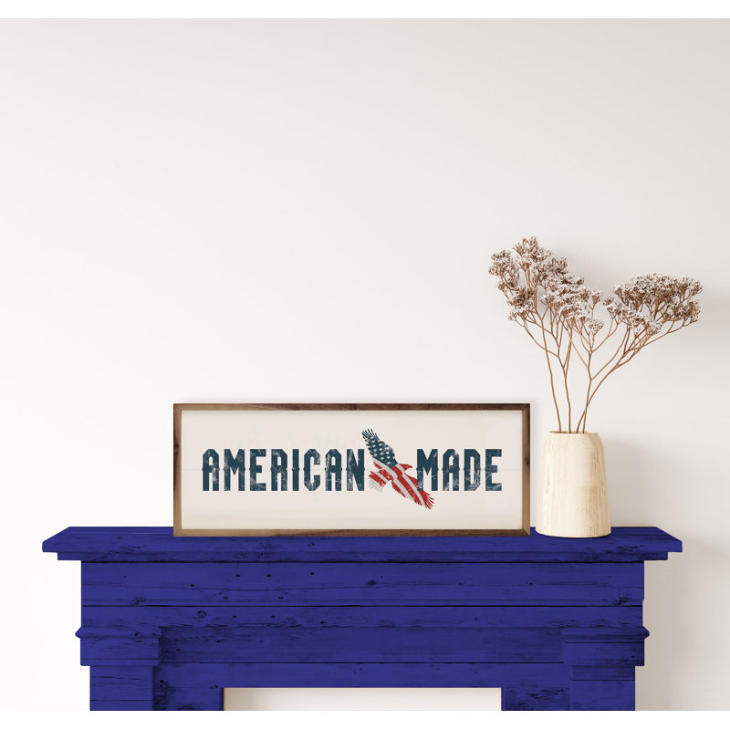 American Made Eagle White, 4" H x 12" W