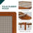 Bme Neil Bed Frame with Rubber Wood and Rattan Headboard – Japanese Elegant Minimalist Design, Sturdy Construction, Easy Assembly – Queen, Milk Chocolate-840751791-840751790