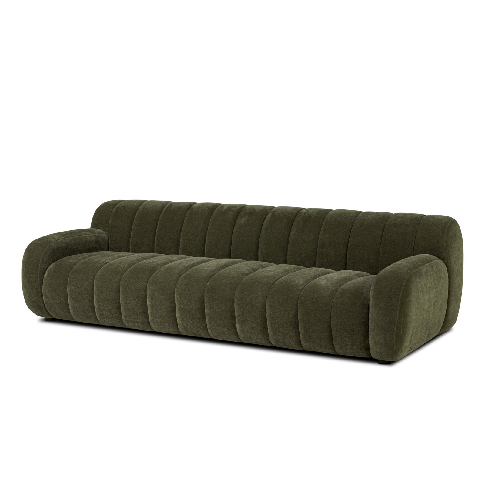 Flora 103" Sofa, Malmo Olive Velvet