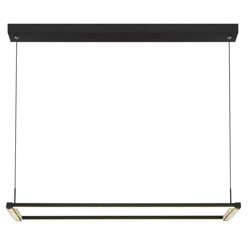 1 - Light Matte Black LED Pendant