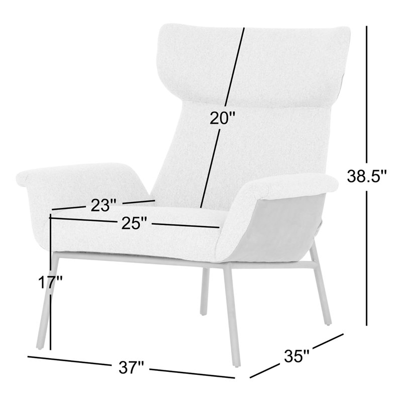 Regine Upholstered Armchair, Orly Natural