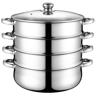 PARTYKINDOM 0 Quarts Stainless Steel Stock Pot