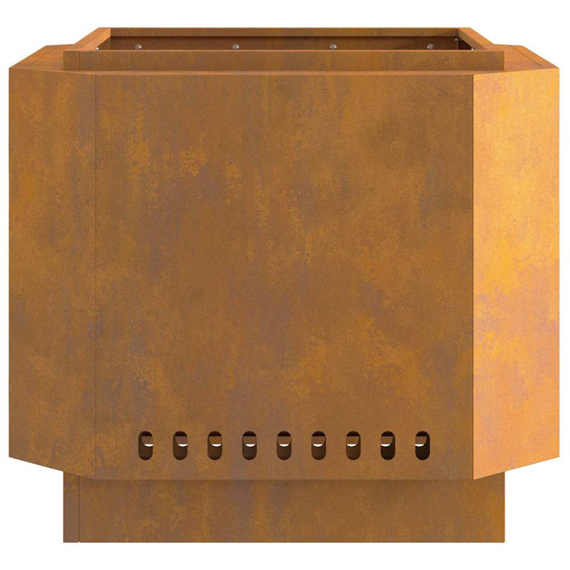 Modern Smokeless Fire Pit, 51cm H x 58cm W x 58cm D, Brown