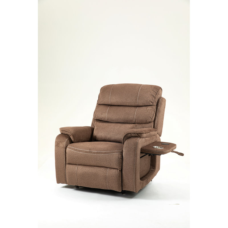 Electric Lift Chair, Flat High Density Foam Electric Sofa, With Heating And Massage Functions, Brown