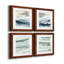 Tumultueux Indigo I - ensemble de 4 peintures sur toile encadrées-1079177373-1079177374