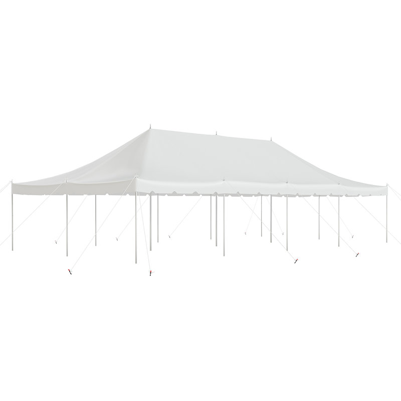 20' X 40' Pole Party Tent, Heavy Duty Pvc Outdoor Canopy, 40' x  20'