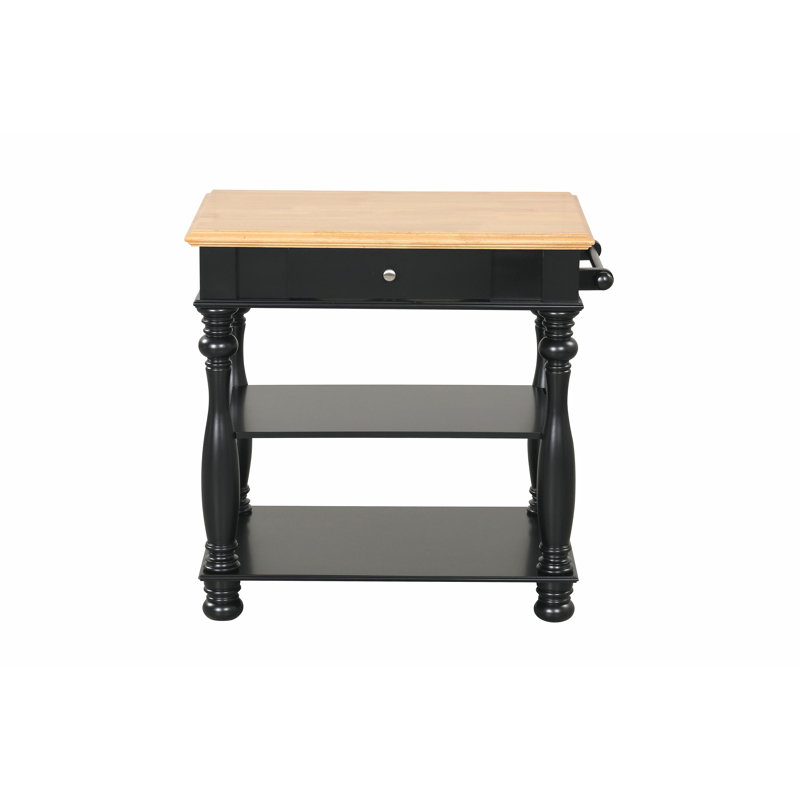 Black Kitchen Island