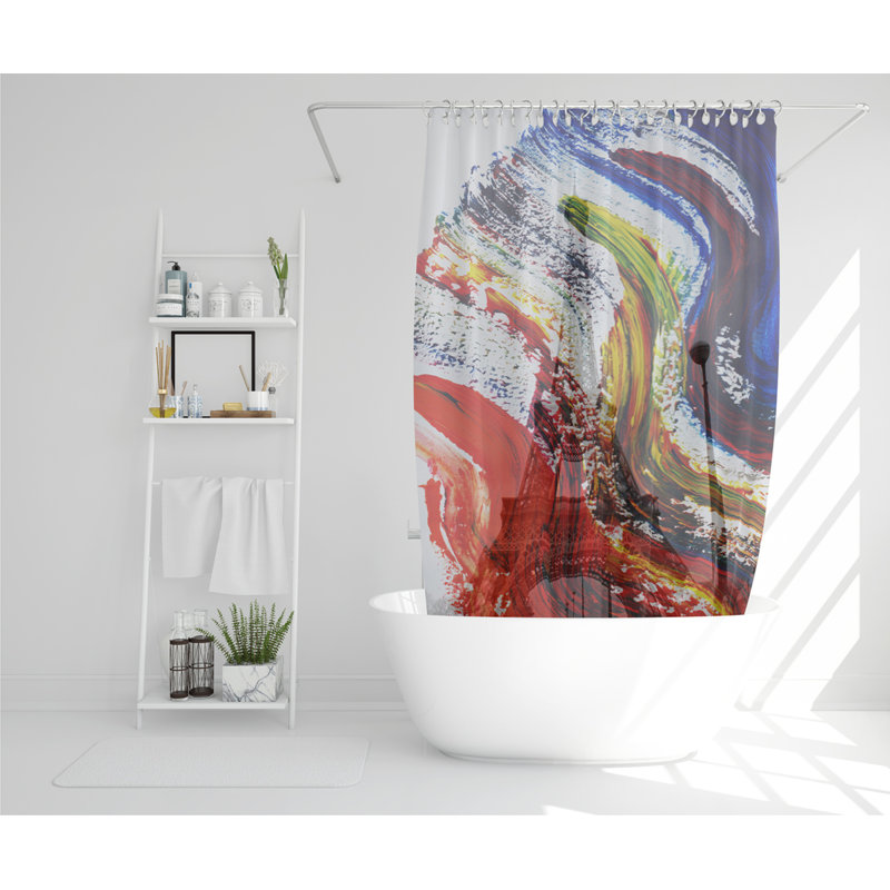 Dilraj Polyester Shower Curtain Set