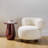 Lloyd Dark Red Square Concrete Side Table