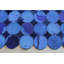 Tapis bleu vache géométrique fait main Ademola-1555146813