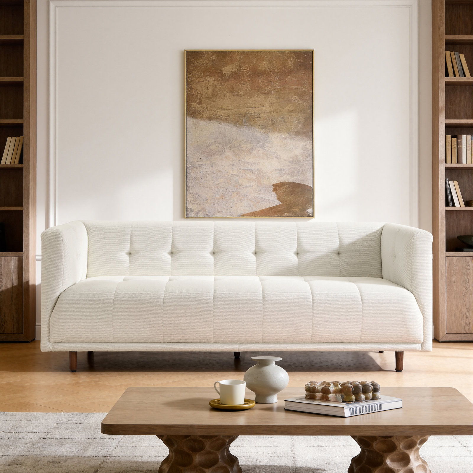 82" Sofa, White