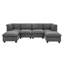 Canapé modulaire de 93 po de large avec repose-pieds-679924343