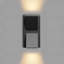 Bohden Black 14cm H Integrated LED Outdoor Flush Mount-88026224