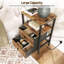 Annasha 39cm W Metal Bedside Table