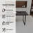 Modern Industrial 5-piece Dining Set, 59" Rectangular Table&4 Upholstered Chairs-895496271