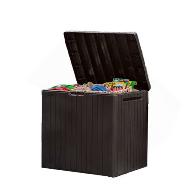 Boîte de rangement extérieure en résine 30 gallons
