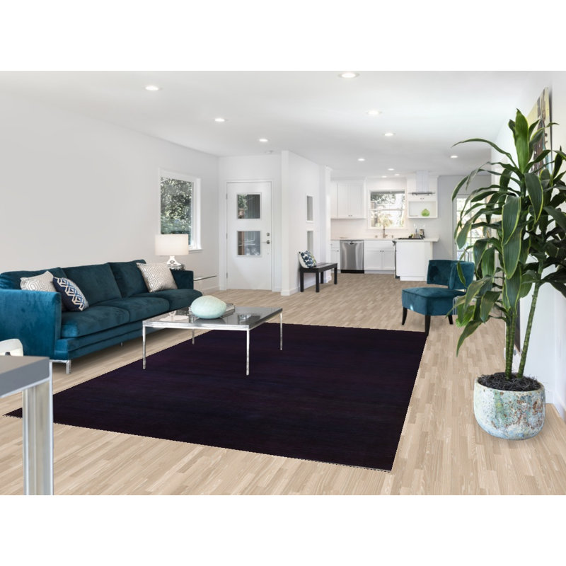 Tapis bleu marine Gabbeh 6 x 10