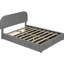 Lit plateforme confortable en molleton gris avec rangement hydraulique pleine grandeur et optionnel-48637811-48637805