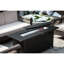 57In Outdoor Fire Pit Table Gas Propane, Aluminum 50000Btu Fireplace Dining With Lid & Glass, Rectangular, , For Backyard Garden Deck Patio - Propane Pits Table, Aluminum, Dinning And