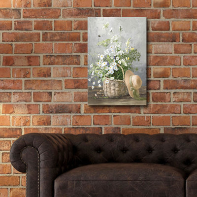  «Cottage Gardening 3» par Danhui Nai, art mural en verre acrylique, 16 po x 24 po