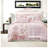 Bedding Sets Twin/Twin XL, Pink Floral Microfiber Comforter for Cozy Bedrooms