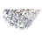 6'' 4-Light Bathroom Sconce with Chrome Finish For Hallway, Entryway, Powder Room – E12 LED Compatible – Crystal-Embellished Half-Circle Design