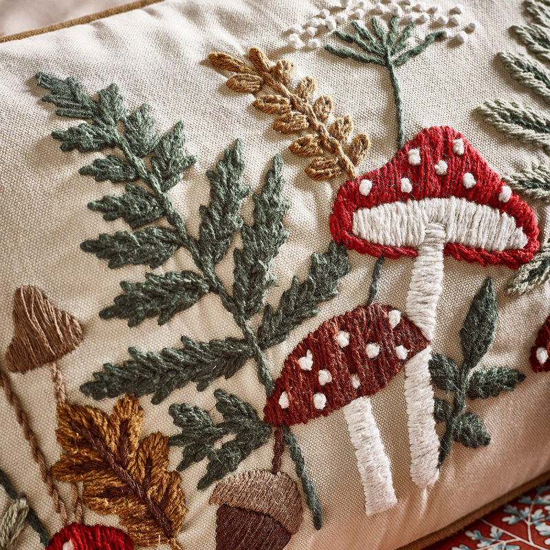 Embroidery Woodland Cushion