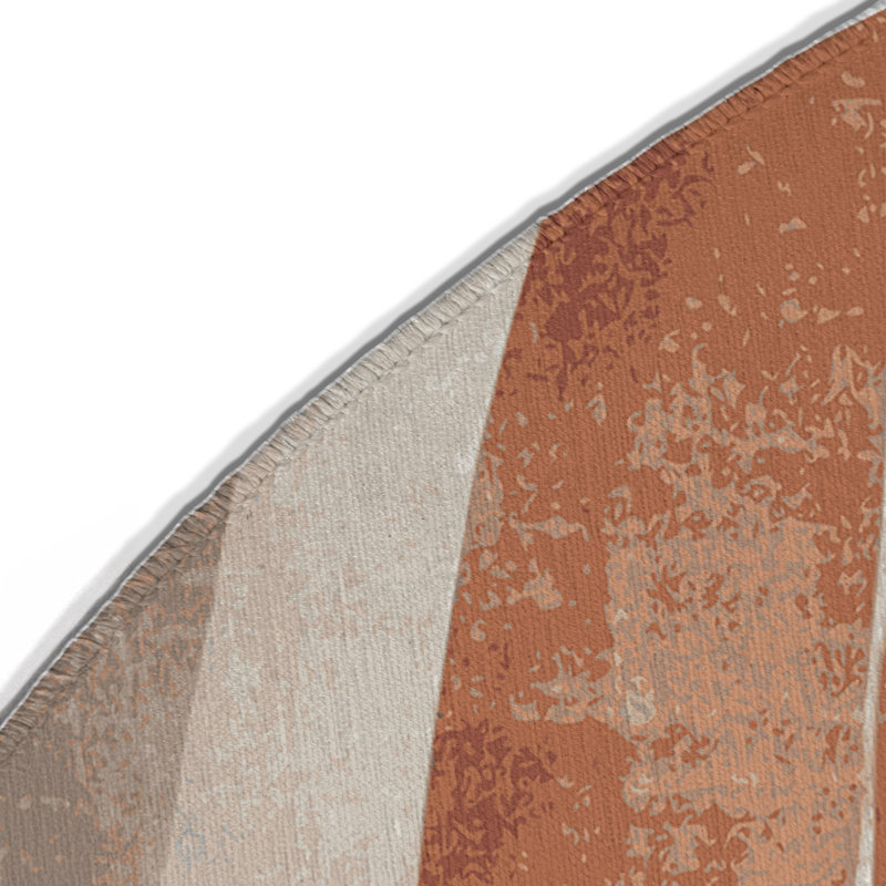 Tapis d'intérieur et d'extérieur Blush Horizons, Rond 5 pi