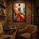 Abstract Abstract Woman In Flowing Dress Artwork