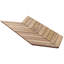 Eternal 9x20 Chevron Matte Wood Look Porcelain Mosaic Tile