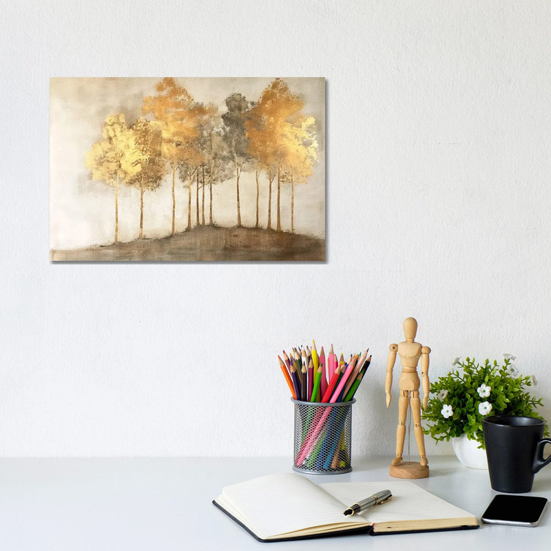 Golden Landscape VI by Willow Studio - Gallery-Wrapped Canvas Giclée on Canvas, Does Not Apply, 20.32 cm H x 30.48 cm W