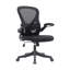 Chaise de bureau en filet avec accoudoirs relevables -1495133934