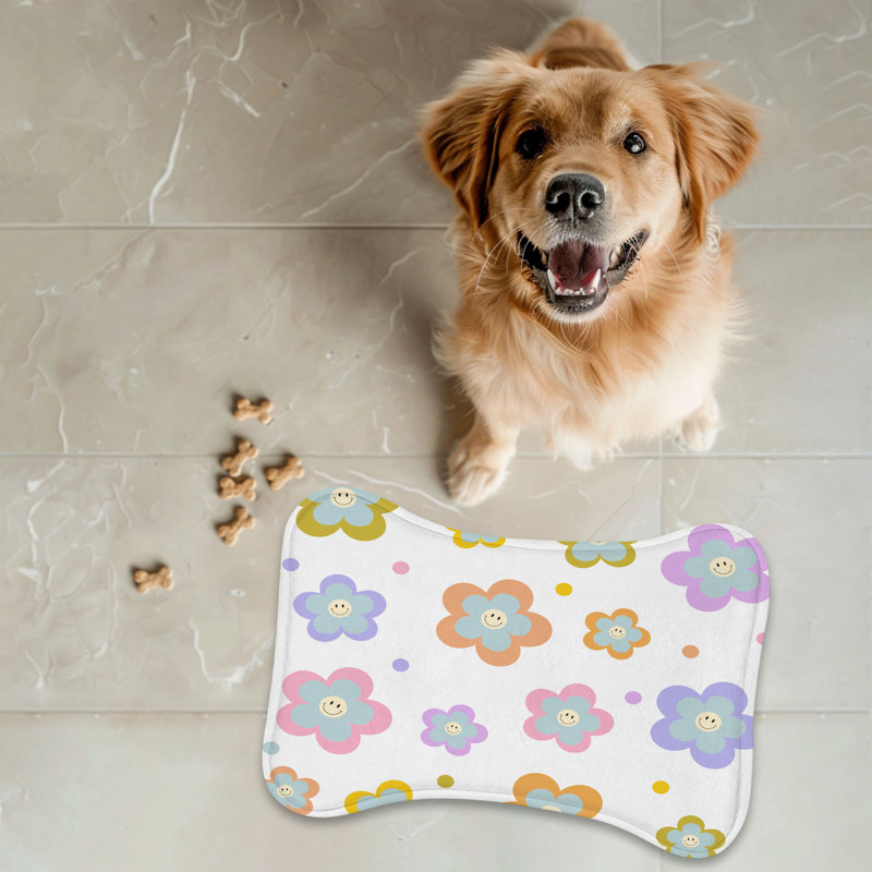 Tapis d'alimentation en forme d'os 1 pièce Faded Spectrum