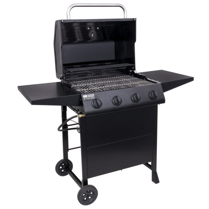 Chariot de barbecue au propane à 4 brûleurs Charbroil American Gourmet