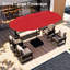 Parasol de patio rouge à double plateau 12,5 x 9,5 pi (base non incluse)-1874667325