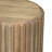 Lyall 16"W Solid Mango Wood Contemporary End Table With Fluted Sides-1116859909