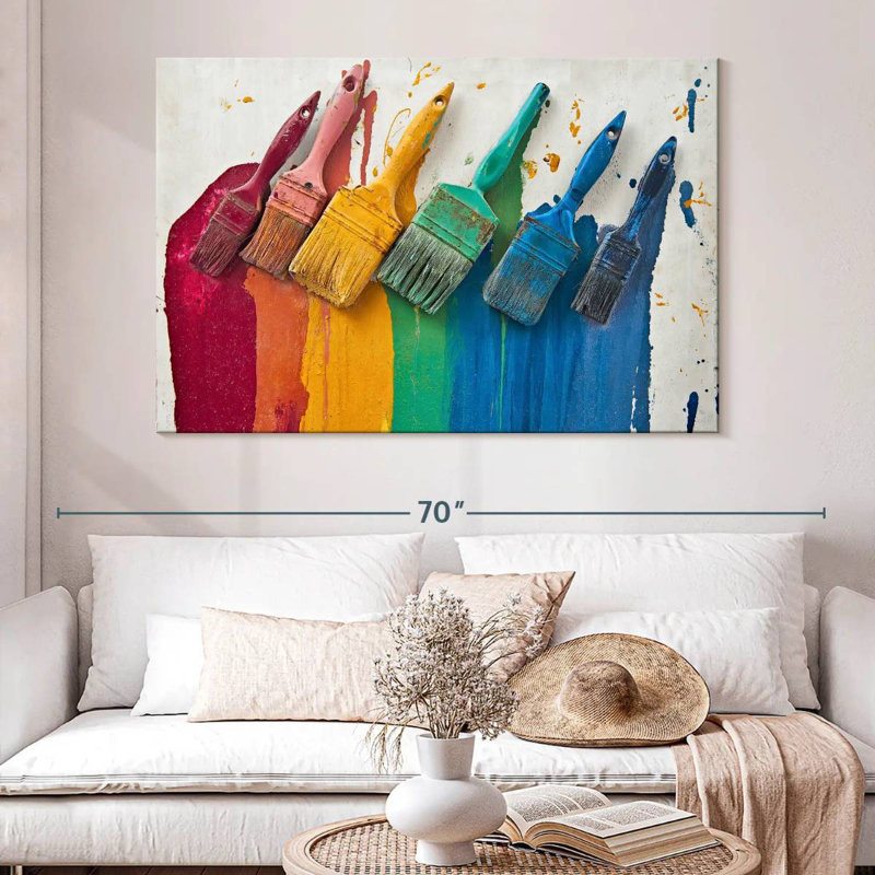 Pinceau Senne Rainbow, H 34 po x l 51 po