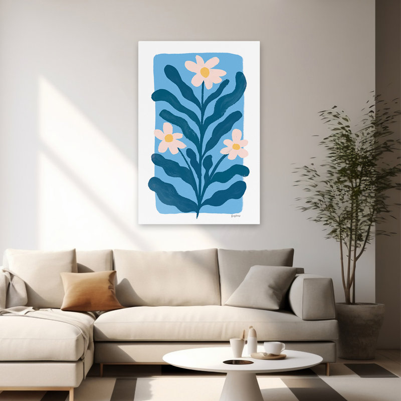Fleurs de Scandi bohémiennes et scandinaves I, H 60 po x l 40 po