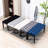 Velvet Footrest For Living Room And Entryway, Blue Upholstered Bench With Stable Legs, 19.24" H-1021867823