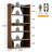 70.9 Inch Bookcase, Display Bookshelves for Home Office and Living Room, Brown and Black