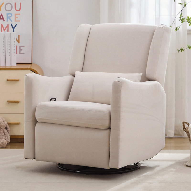 Fauteuil inclinable berçant à oreilles, Beige