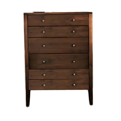 Finn 5Pc Queen Bed Set With Dresser, Chest, Espresso Hand-Sanded Wood