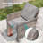 5 Piece Patio Sofa with Ottomans Set-108198318