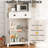 Storage Cabinet With Doors And Drawers, Farmhouse Cabinet With Adjustable Shelves-322988364