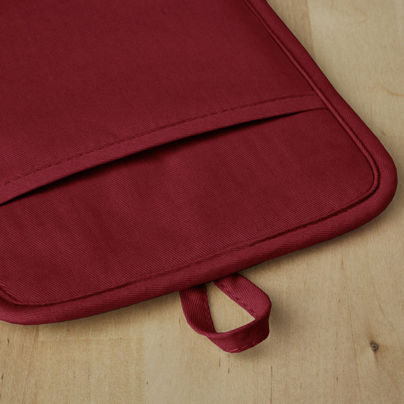 KitchenAid Ribbed Soft Silicone Potholder, Smoked Paprika