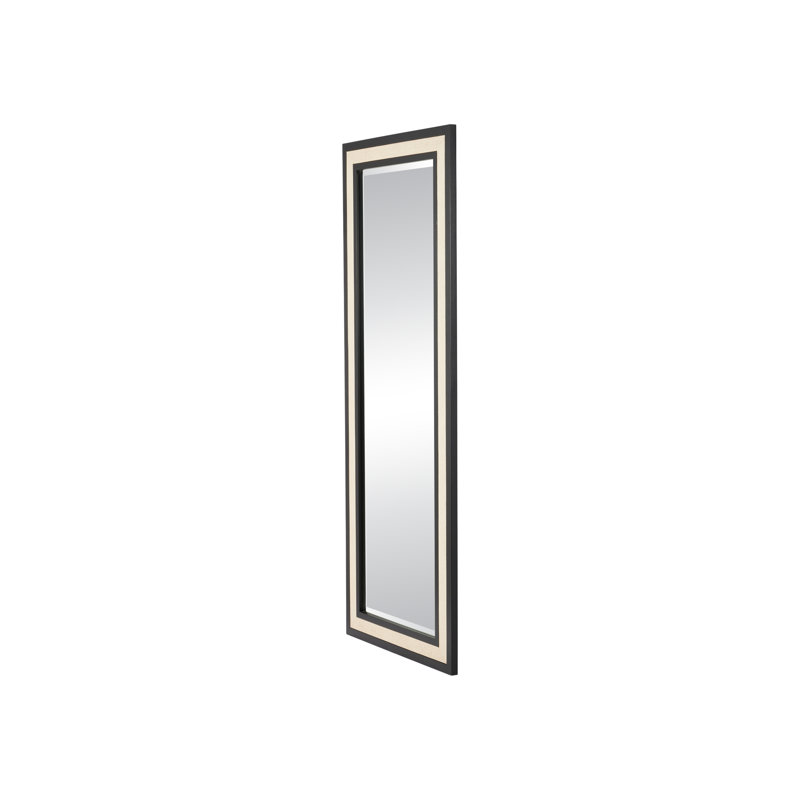 Deanna Rectangle Raffia Framed Wall Mirror