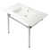 Dreyfuss Ceramic Rectangular Console Bathroom Sink with Overflow