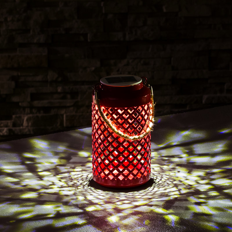 Gilliard 5.12'' Solar Powered Cylinder Lantern